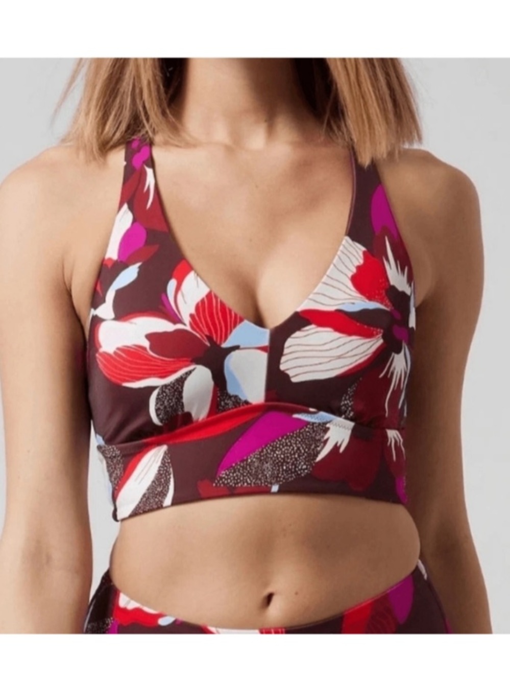 Athleta Surge Swim Top size Medium and Small
Floral print